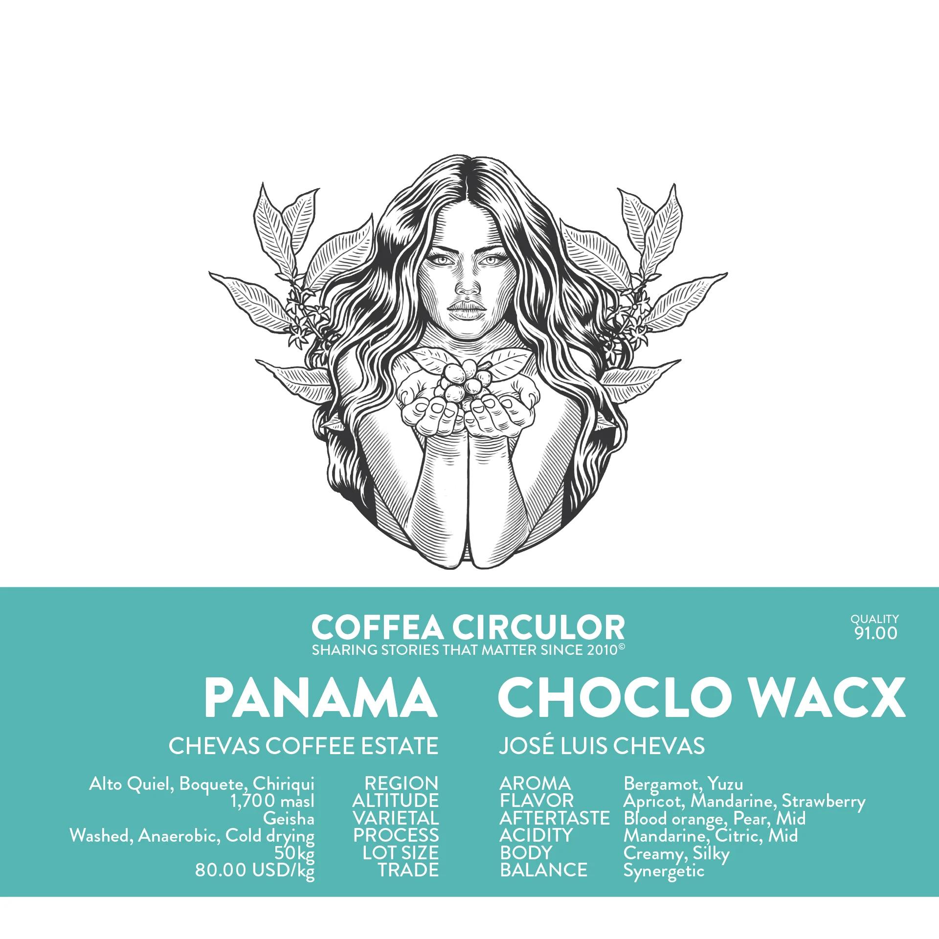 Panama Chevas Geisha Choclo Washed Anaerobic Cold WACX - Specialty ...